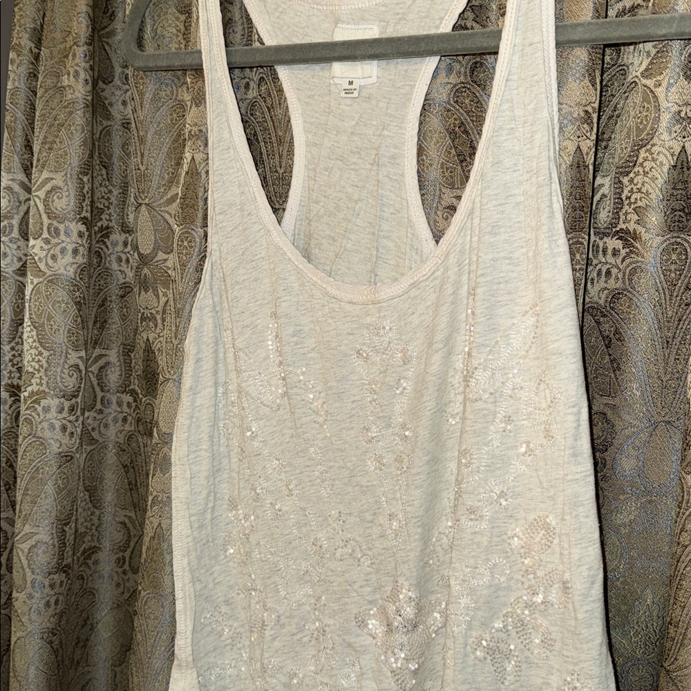 Abercrombie & Fitch Beaded Tank Top